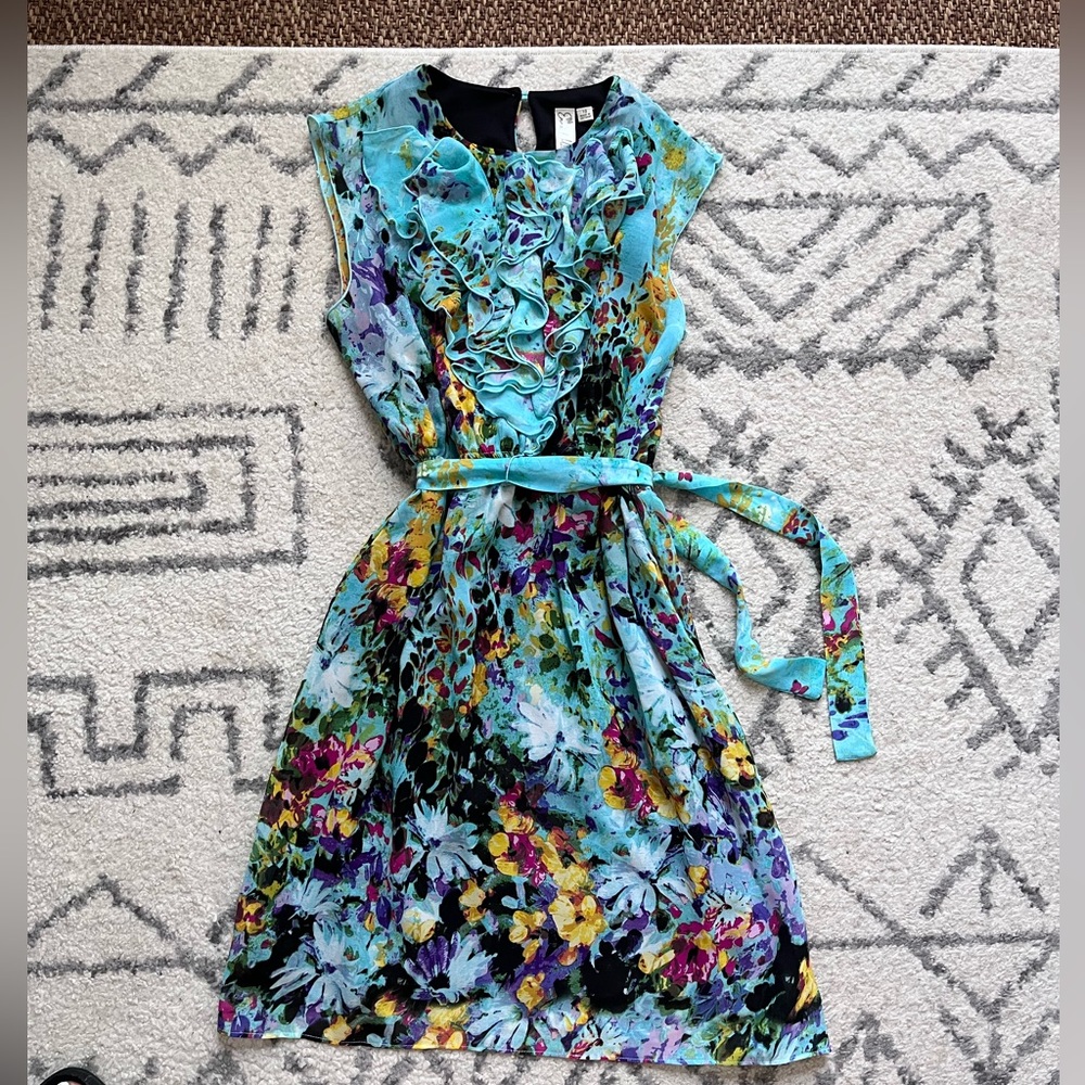 Beautiful Floral Ruffle Dress - Picture 3 of 4